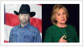 Chuck Norris and Hillary Clinton July 29, 2015